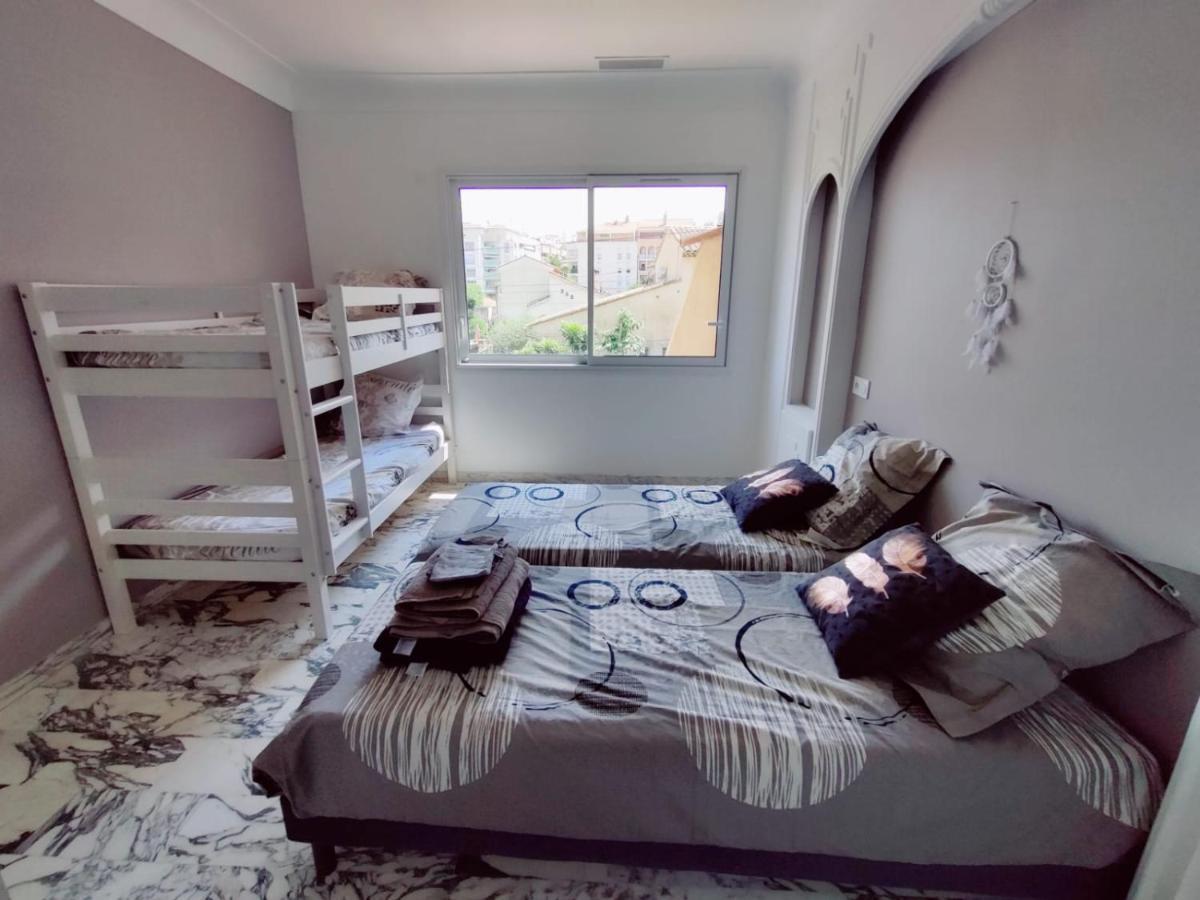 La Villa Castel - Haut De Villa - Parkings- 3 Chambres - 8 Couchages - Jardin - Barbecue Кань-сюр-Мер Екстер'єр фото